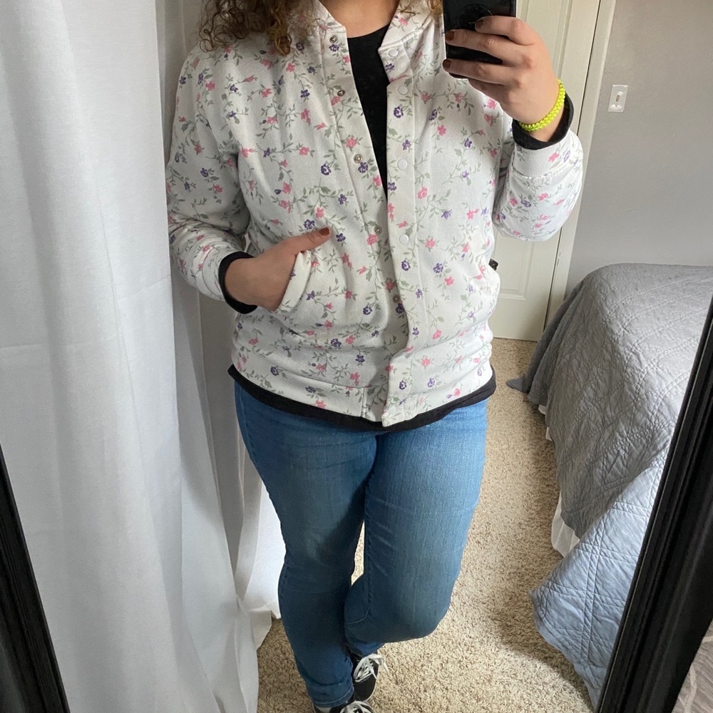 Vintage Floral Grandma Sweater